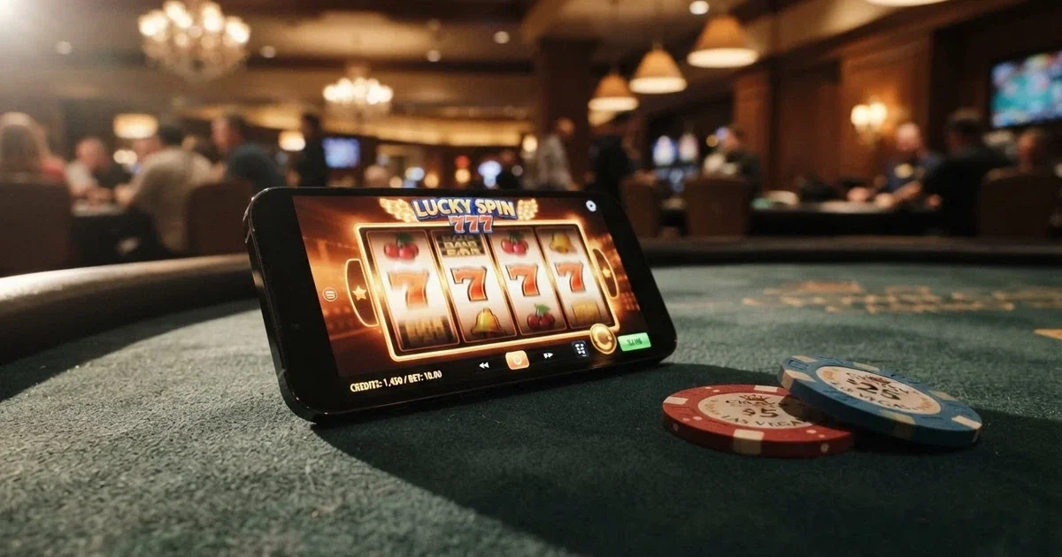 Úvodní koláž: logo MF ČR, displej s online casinem a česká koruna — bezpečné zahraniční casino pro českého hráče v roce 2026